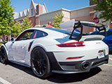White Porsche 911 GT2 RS