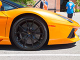 Front fender of Lamborghini Aventador