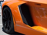 Air intake on Lamborghini Aventador