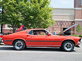 Orange 1969 Ford Mustang Mach 1