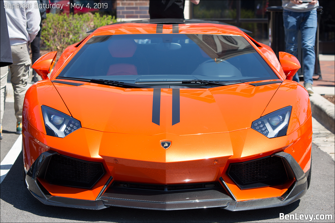 Orange Lamborghini Aventador - BenLevy.com