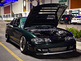 Open hood of 240SX with RB Engine from a Skyline