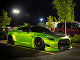 Green Nissan GT-R at TCG Thursdays