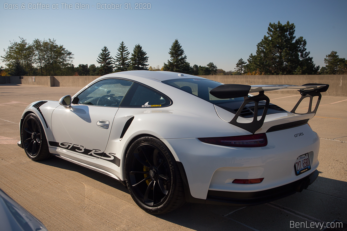 White Porsche 911 GT3 RS - BenLevy.com