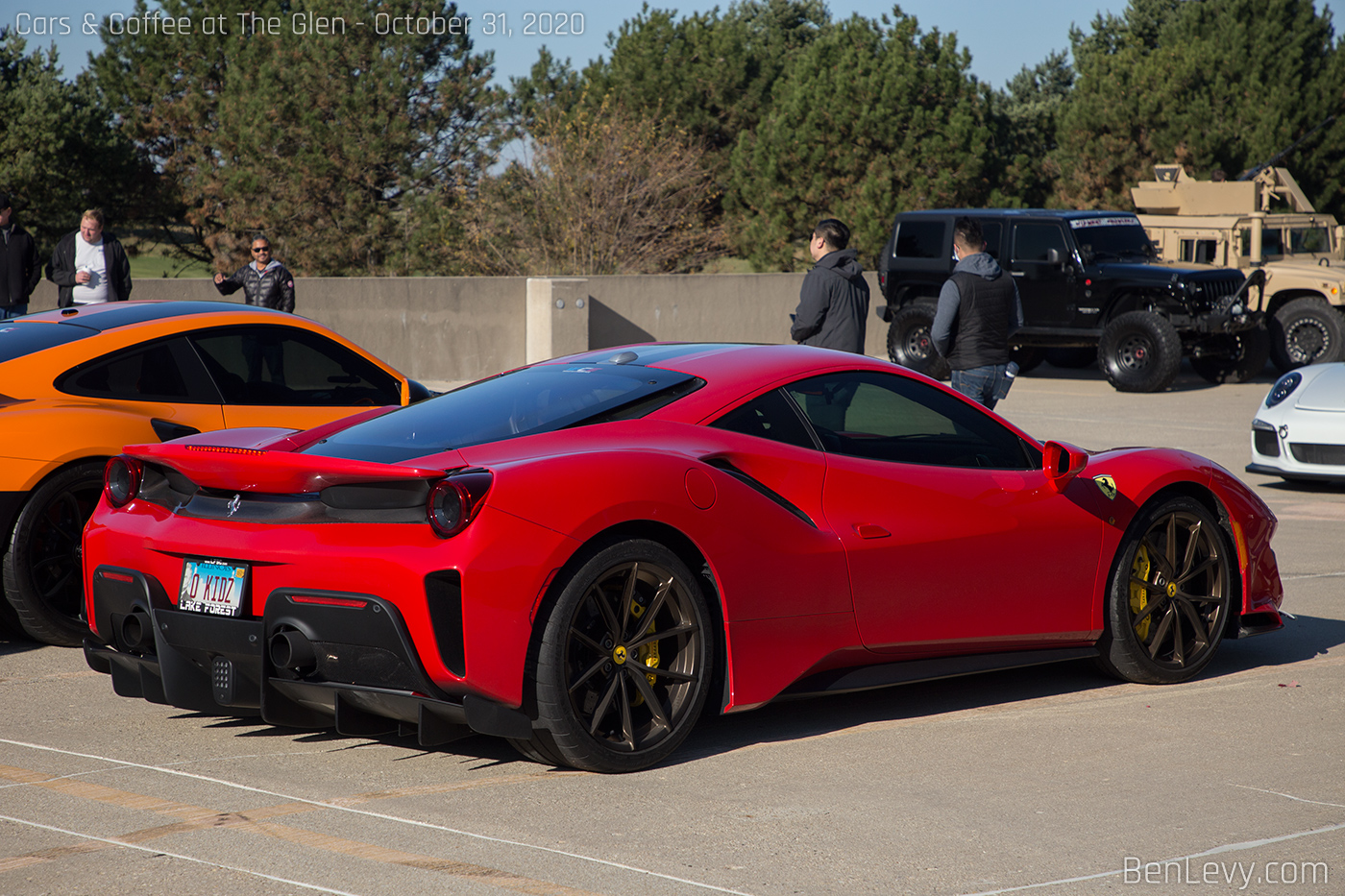 Red Ferrari 488 Pista