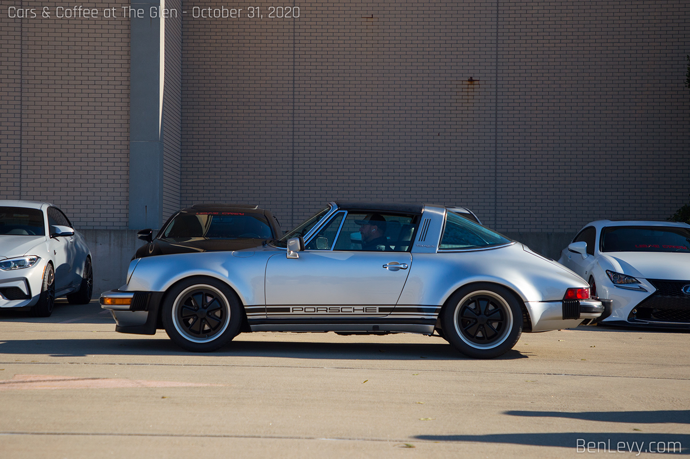 Silver Porsche 911 Targa