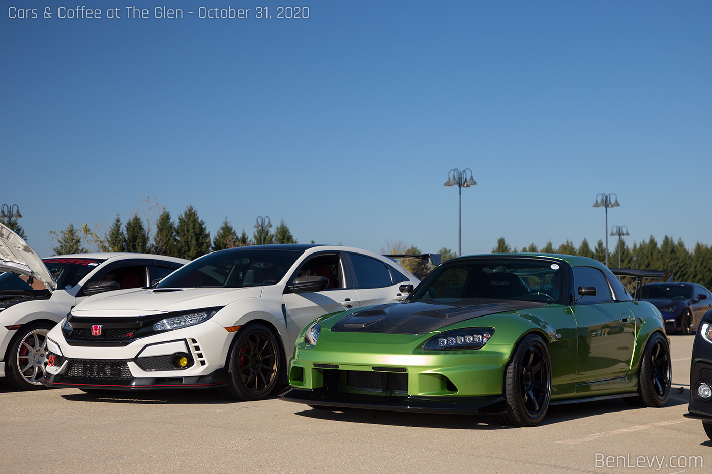 Civic Type-R and S2000 at Cars & Coffee
