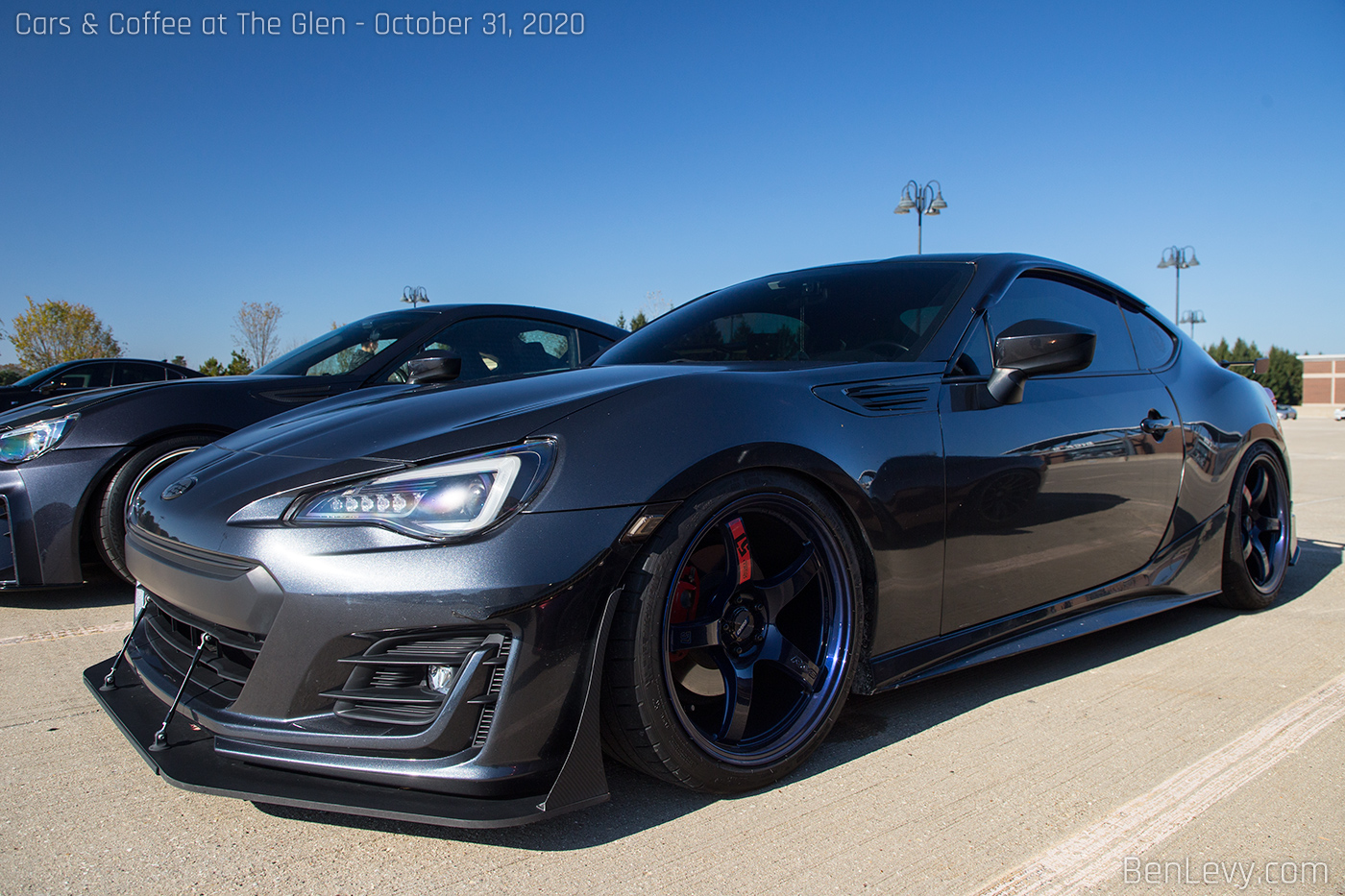 Grey Subaru BRZ with Front Splitter and Sideskirts