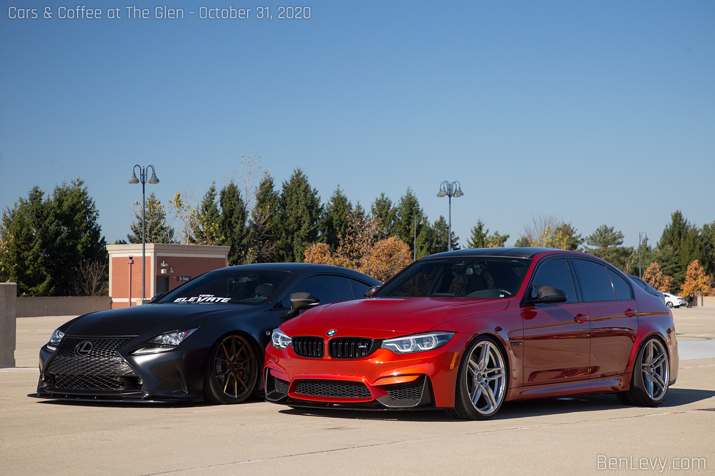 Lexus RC350 and BMW M3
