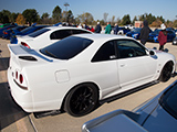 White R33 Nissan Skyline GT-R