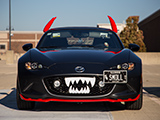 Mazda Miata dressed up for Halloween