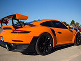Orange Porsche 911 GT2 RS