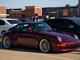 Burgundy 993 Porsche 911