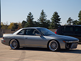 Silver Nissan 240SX Coupe