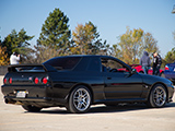 Rear quarter of black R32 GT-R