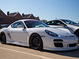 White Porsche Cayman S