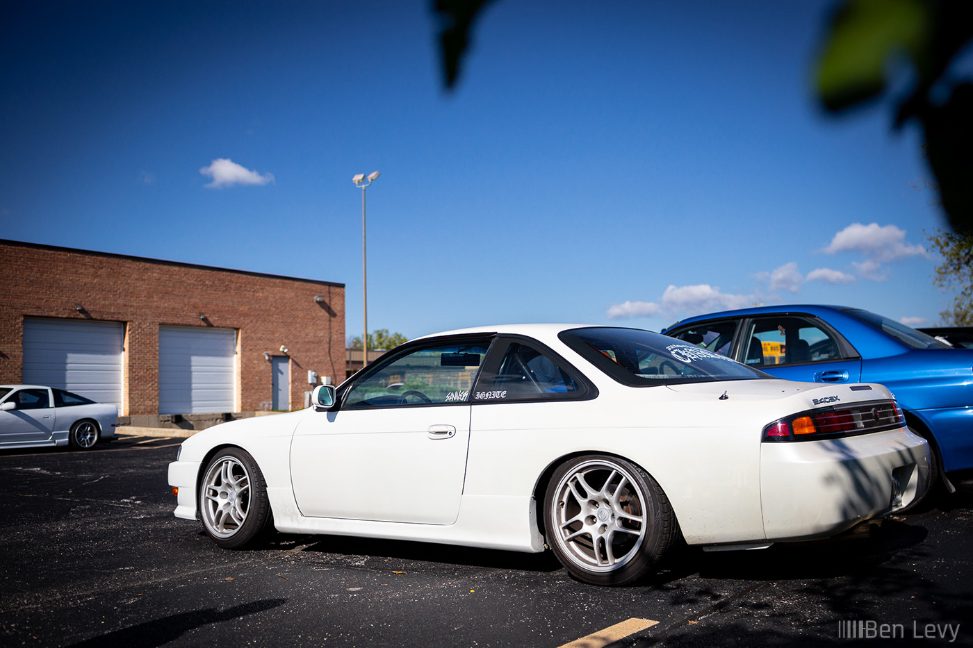 White S14 in back at Touge Factory