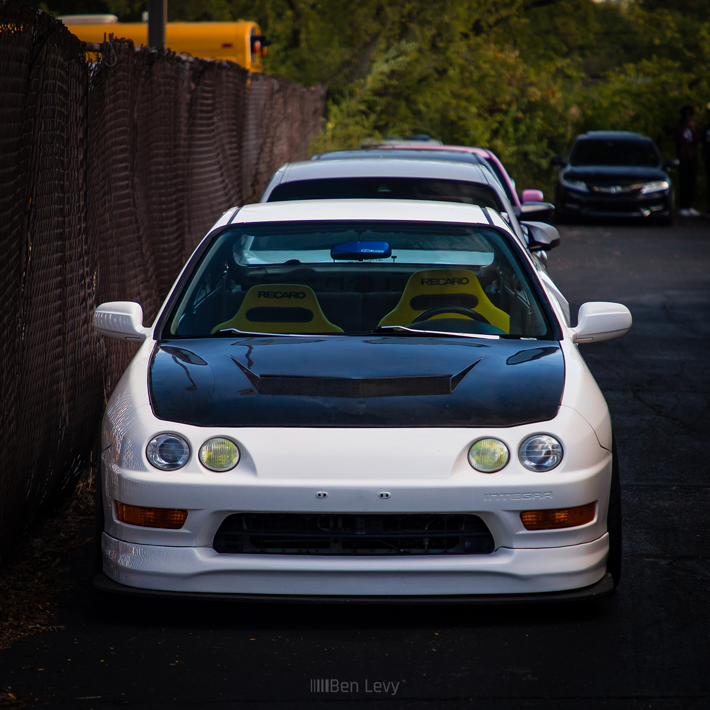 Front of White Integra Type-R with