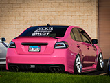 Pink Subaru WRX STI at Chicago-area Car Meet
