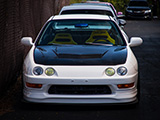 Front of White Integra Type-R with