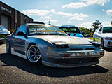 Battered S13 240SX with Sleepy-Eyes