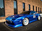 Blue Nissan 240SX from Dark Squad