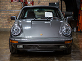 Front of Grey Porsche 911 Targa