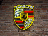 Neon Porsche Emblem