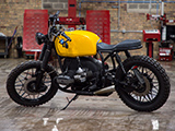 BMW Motorcycle with Yellow Tank