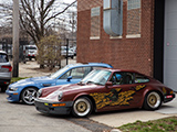 BMW M Coupe and Porsche 911 outside of MPC in Chicago