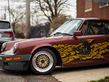 Panther Sticker on the Lowend Garage Chicago Porsche 911
