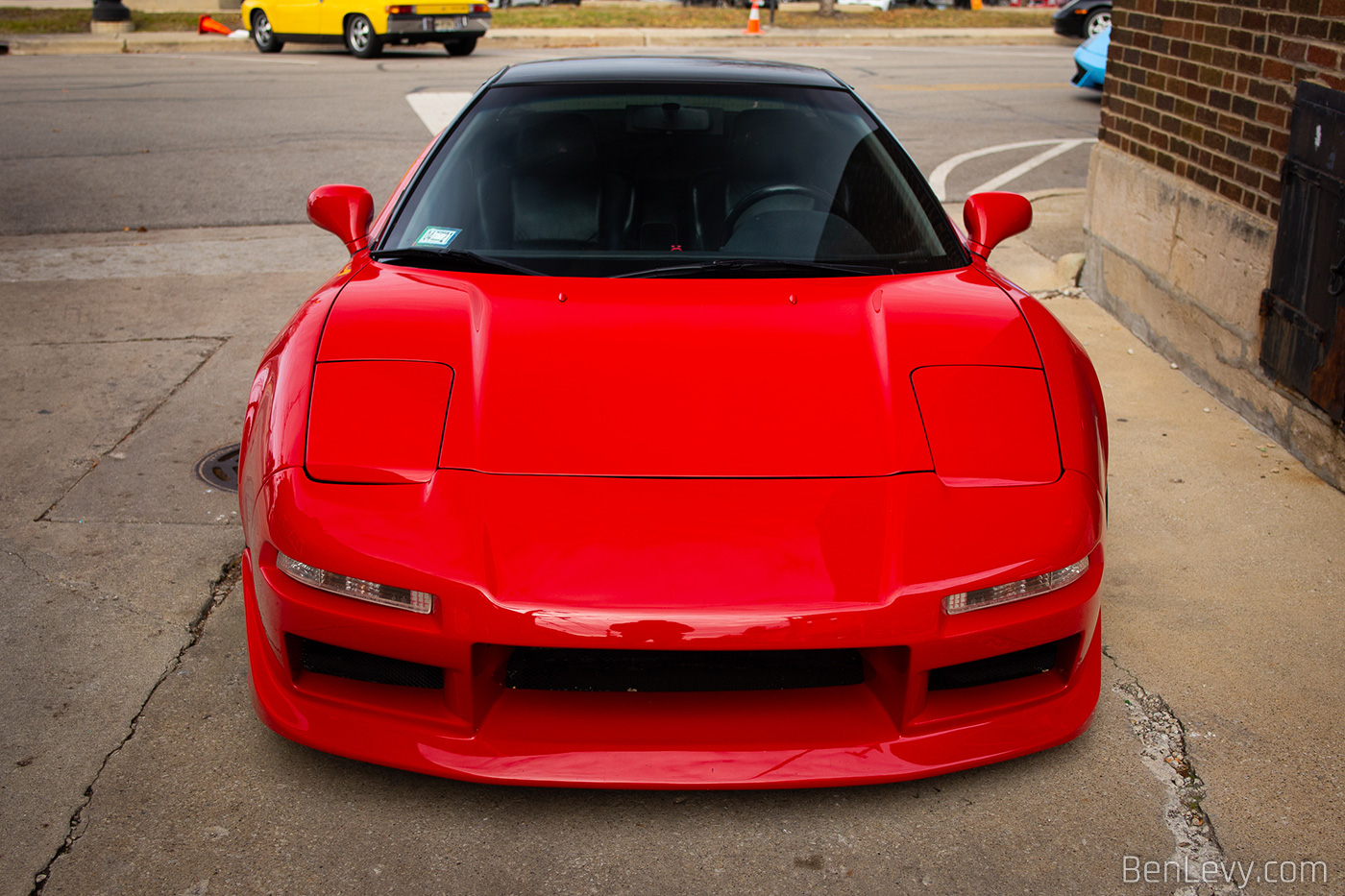 Front of Acura NSX with Aftermarket Bumper