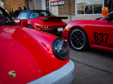 Red Porsches on the Street