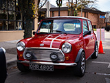 Red Morris Mini Cooper S