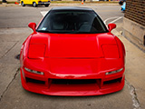 Front of Acura NSX with Aftermarket Bumper