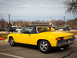 Yellow Porsche 914 2.0 in Hinsdale
