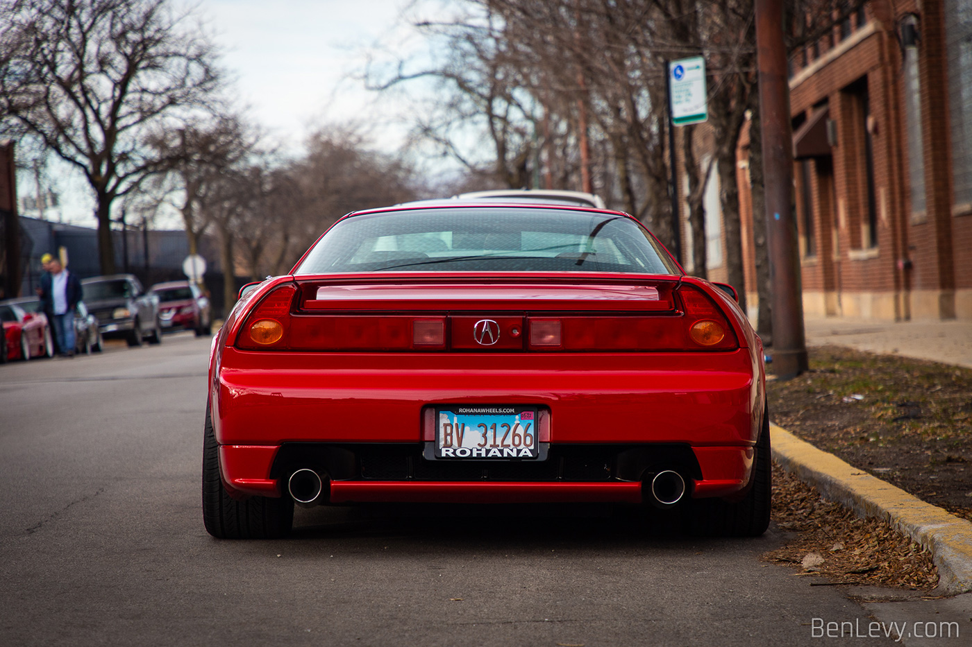 Tail Lights of Red Acura NSX