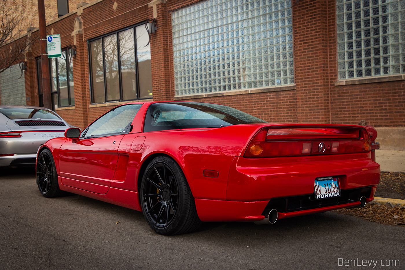 Red 1st Gen Acura NSX on Rohana Wheels