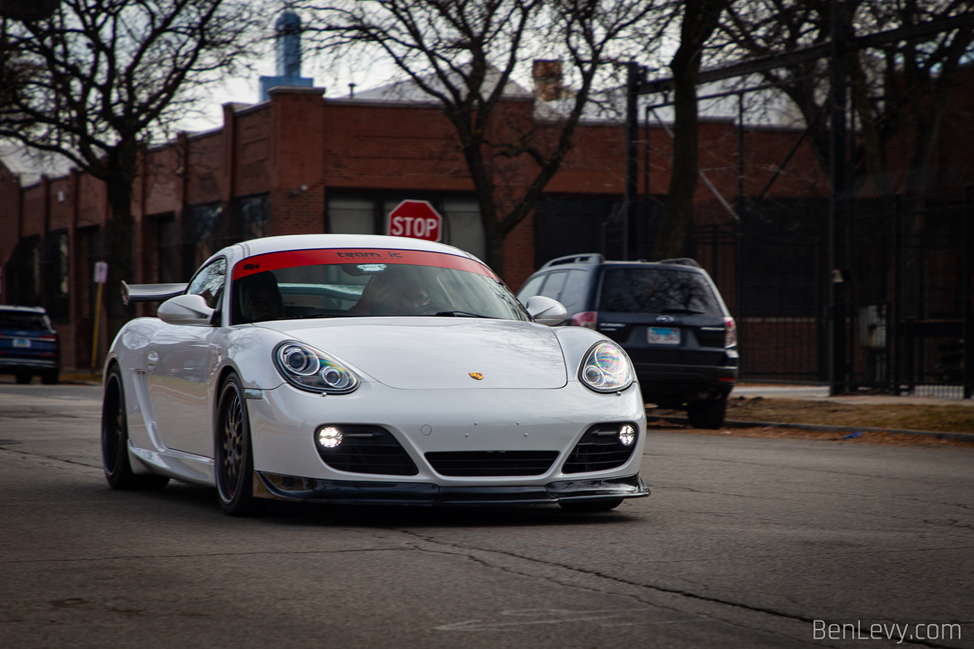 Ducky's White Porsche Cayman S