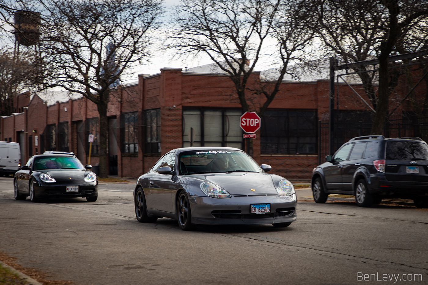 Porsche 996s on Fulton