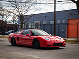 Red Acura NSX on Fulton in Chicago