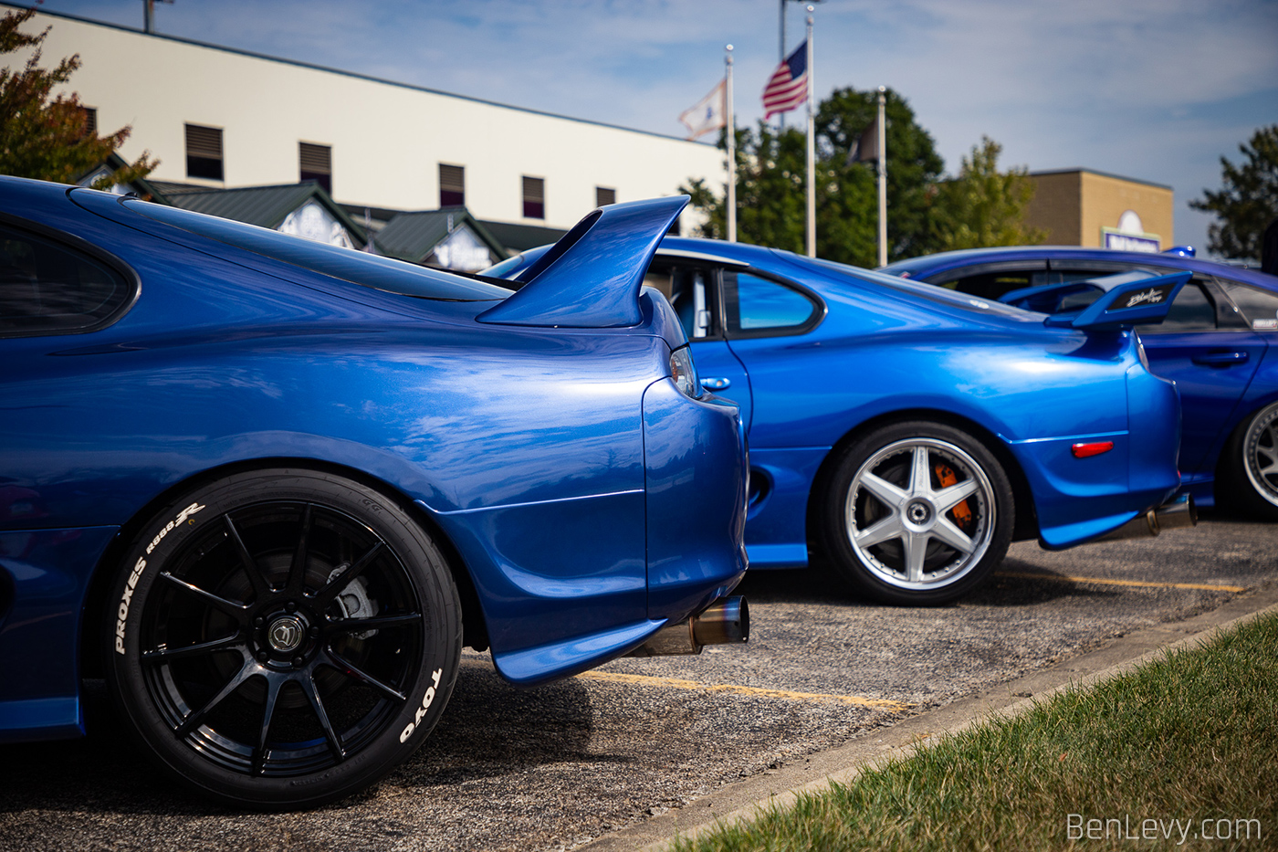 Rear Quarter of a Pair of JDM Toyota Supras