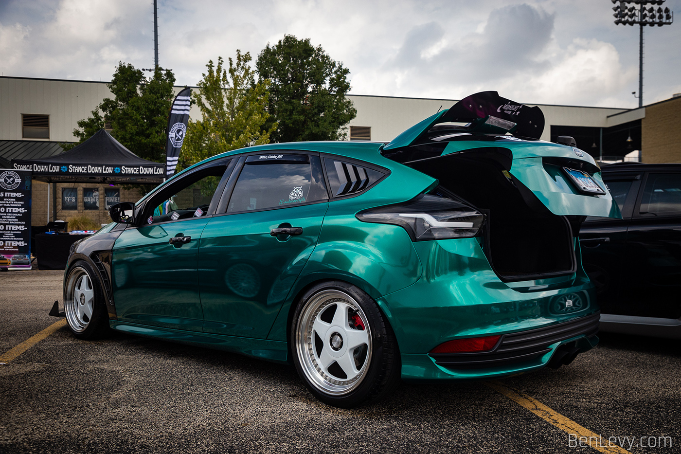 Ford Focus ST wrapped in Green