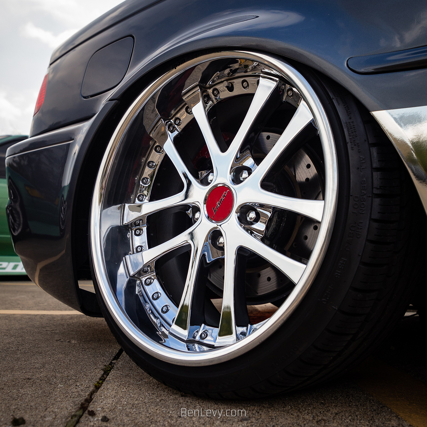 Tucked Weds LXZ Wheel on E46 Convertible