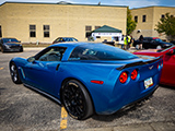 Blue C6 Corvette at Tuner Fest Fall Mega Meet