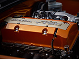Orange Valve Cover on Honda S2000 Engine