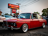 Bagged Red BMW 2002