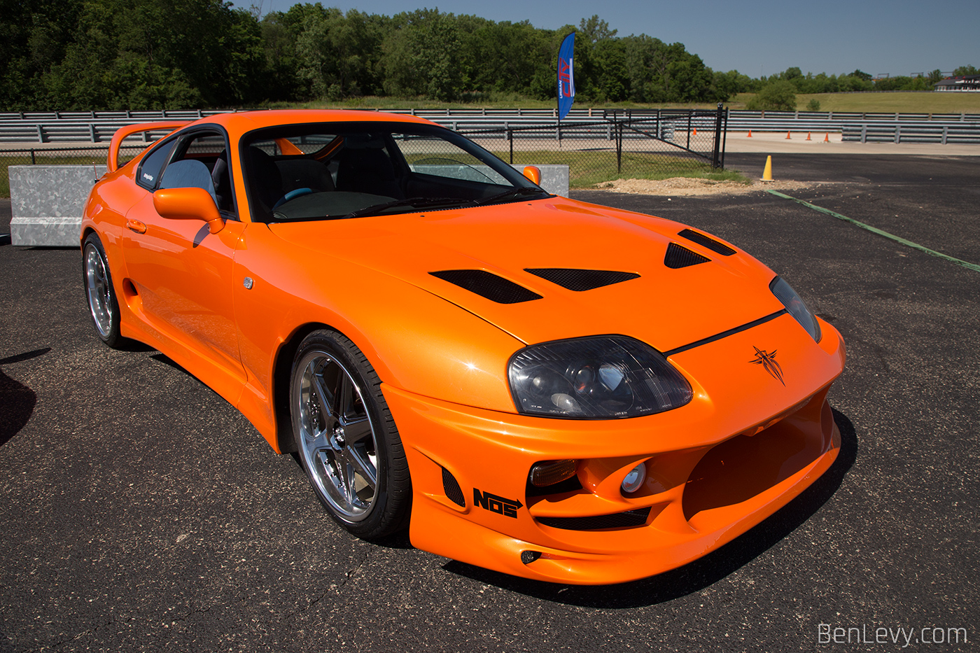 Orange Toyota Supra At UrbanCityTakeover Track Event BenLevy