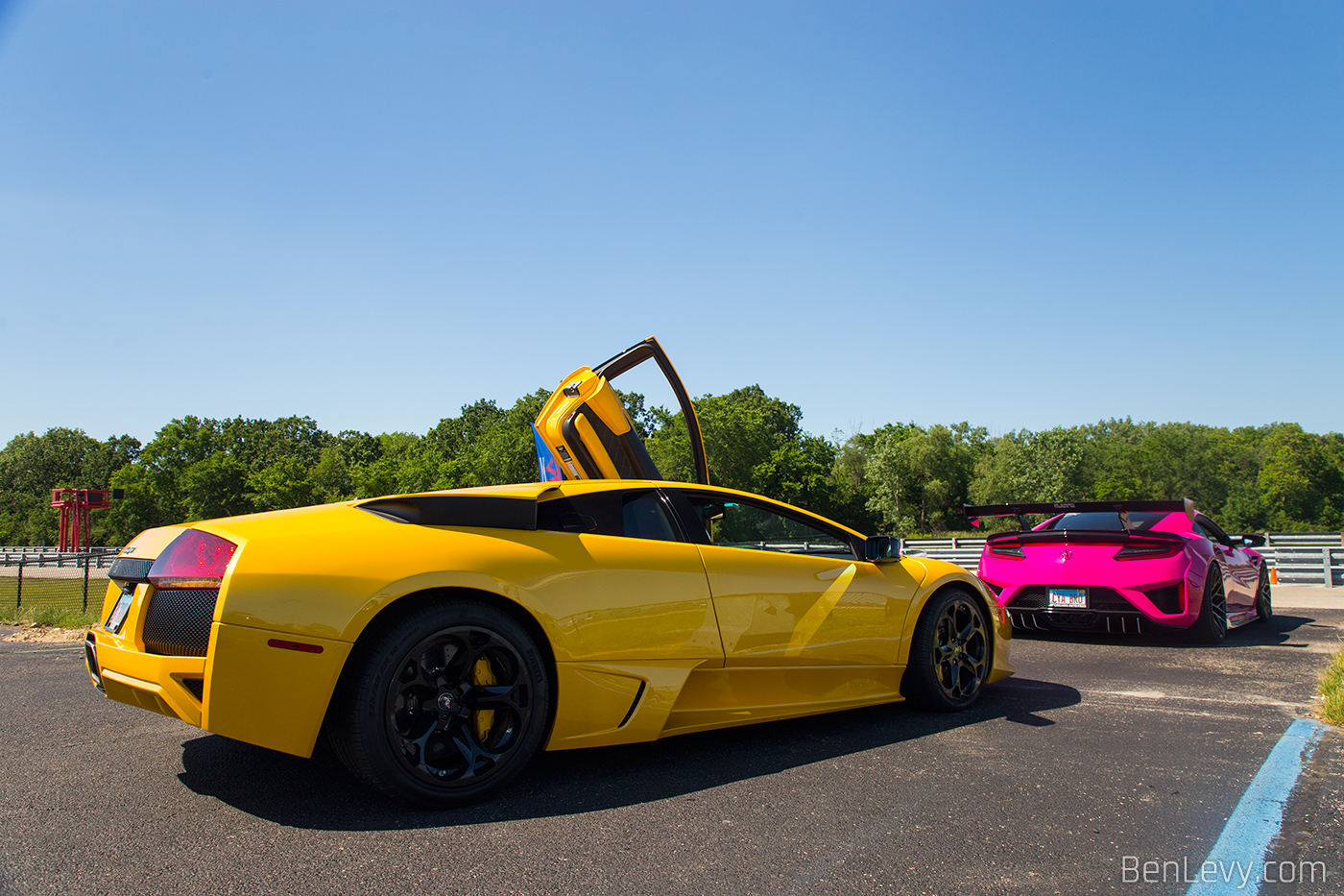 Yellow Murcielago and Pink NSX
