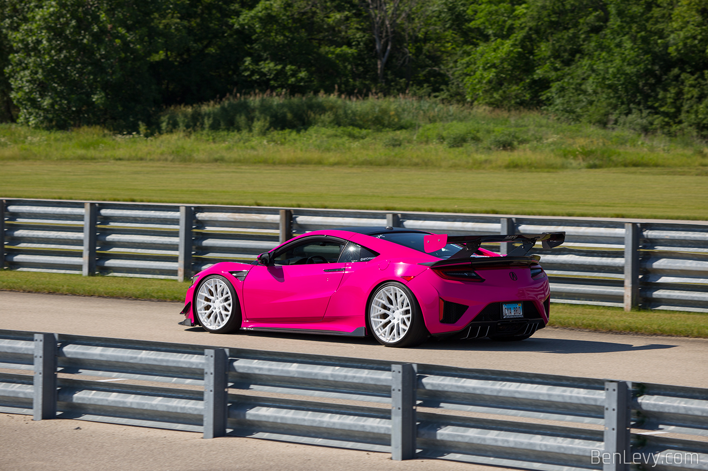 Paul's Pink Acura NSX at Autobahn Country Club